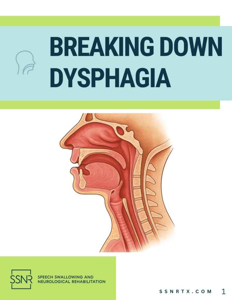 Breaking Down Dysphagia — Speech Swallowing and Neurological Rehabilitation